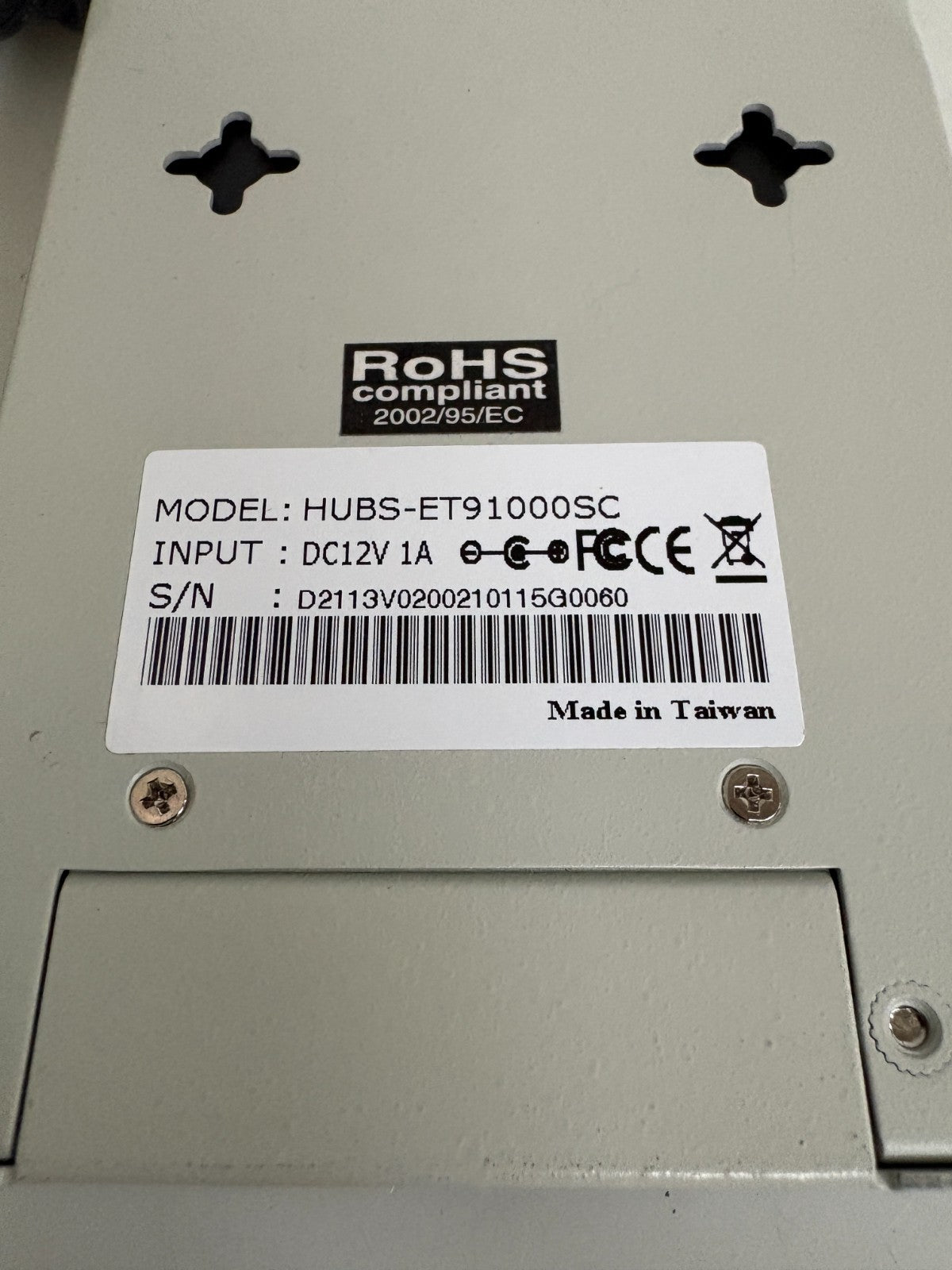 OPTICAL FIBER MEDIA CONVERTER W/POWER SUPPLY 1000 BASE HUBS - ET91000SC