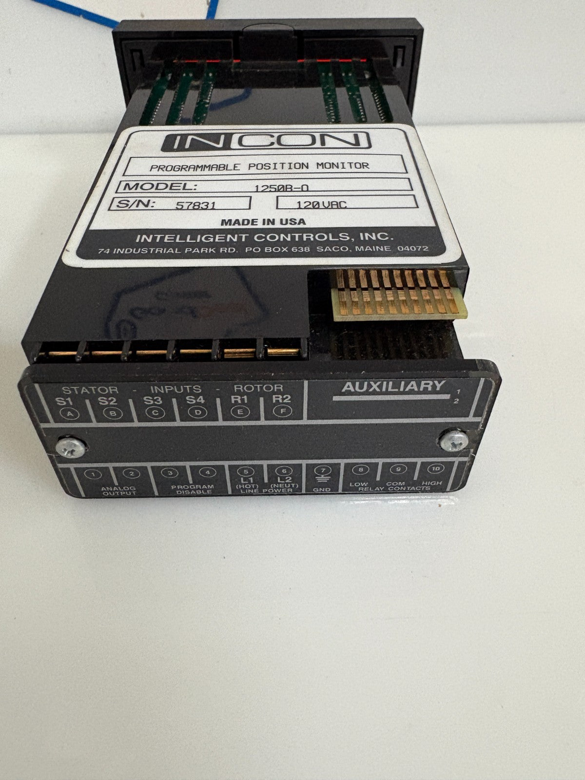 INCON PROGRAMMABLE POSITION MONITOR #1250-BO