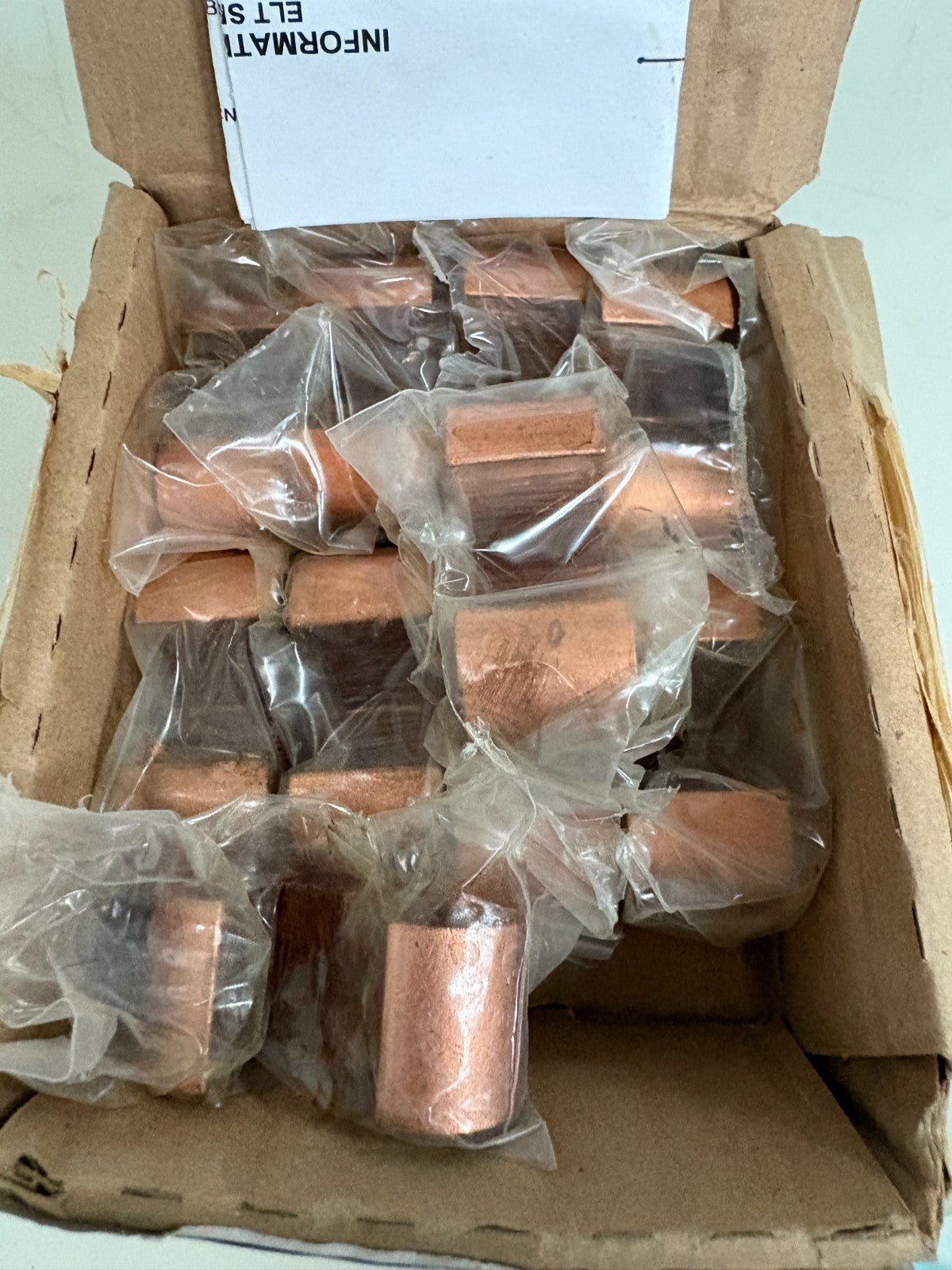 ILSCO 3/0T0 250 AWG COPPER RUN/TAP CRIMP #ELT-3-P 10 IN BOX3