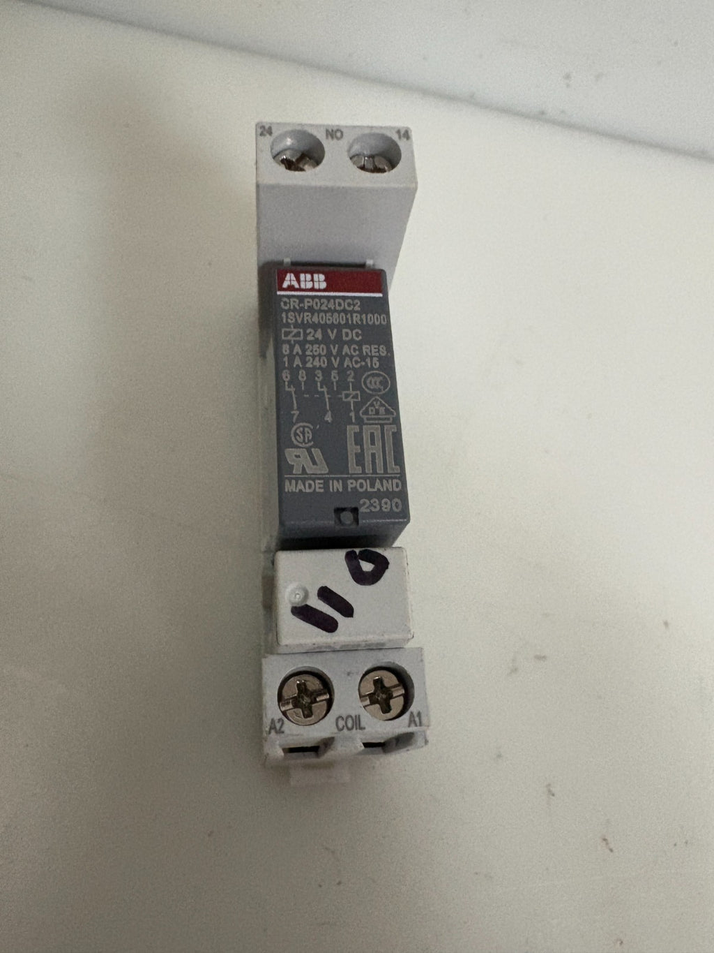 ABB RELAY CR-P024DC2 W/CR-PLS BASE1