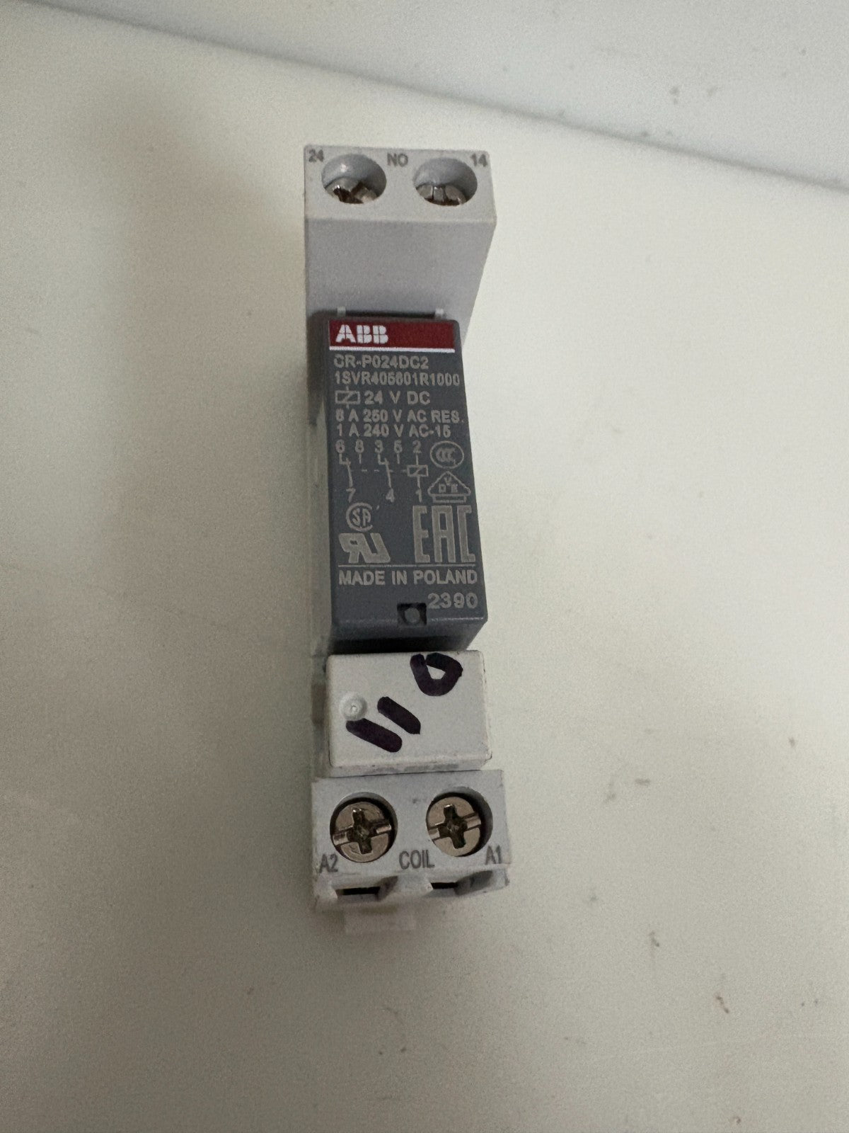ABB RELAY CR-P024DC2 W/CR-PLS BASE1