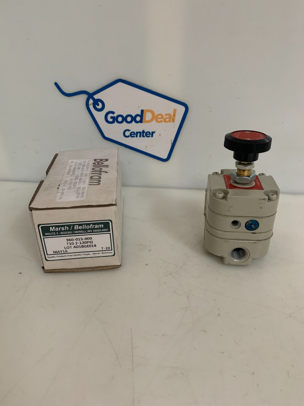 MARSH BELLOFRAM PNEUMATIC PRESSURE REGULATOR 2-120PSI 960-015-000