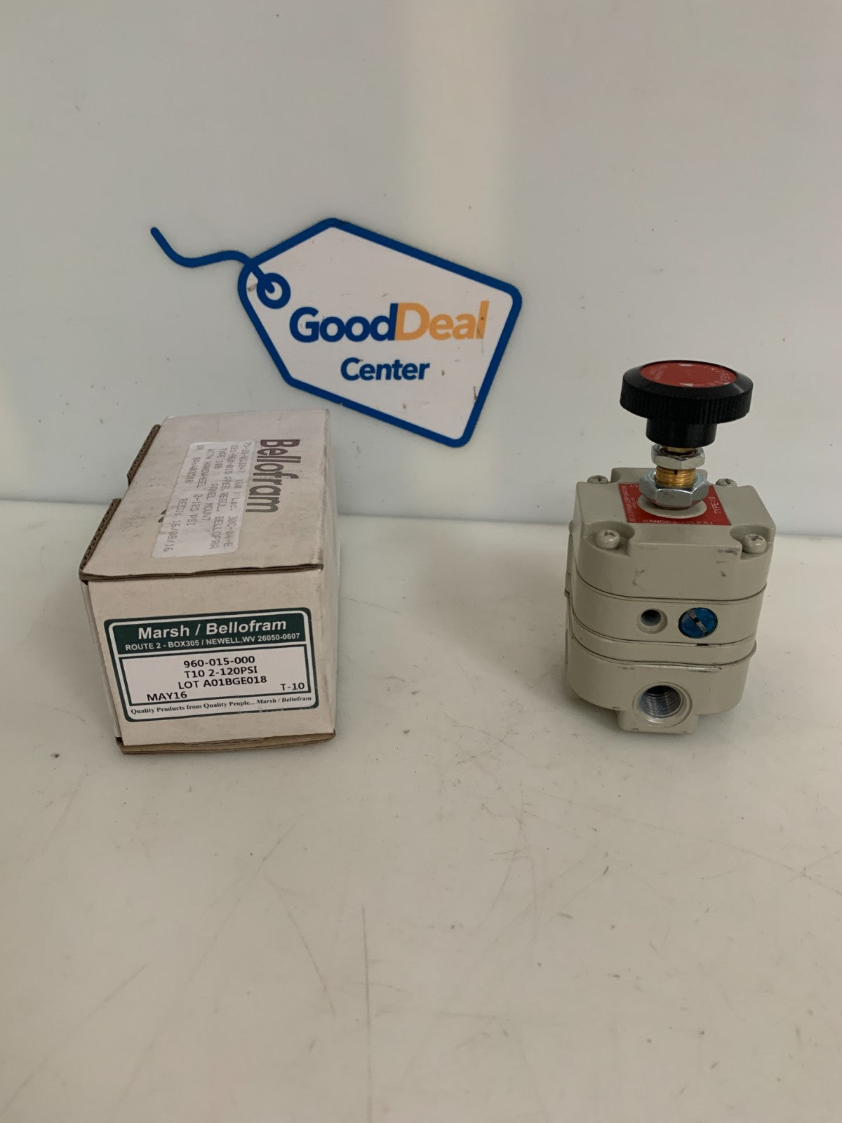 MARSH BELLOFRAM PNEUMATIC PRESSURE REGULATOR 2-120PSI 960-015-000