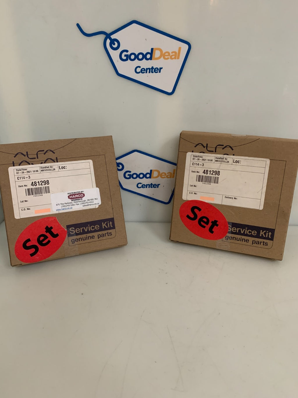 LOT OF 2 ALFA LAVAL PUMP SERVICE KIT 481 298