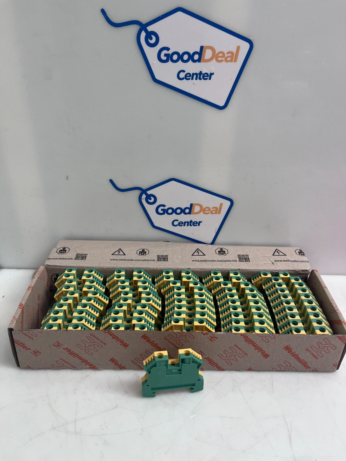 WEIDMULLER Feed Through Terminal Block WPE10 AWG16 TO 6PE 1010300000 (Box of 50)