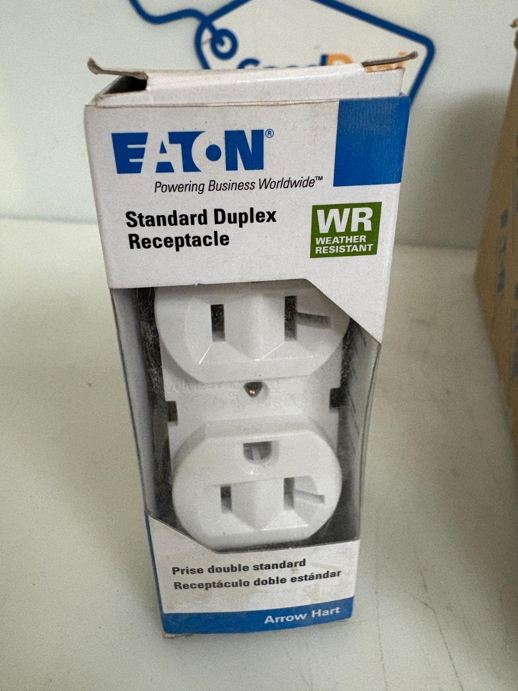 EATON DUPLEX RECEPTACLE WHITE WRBR20W 10 PER BOX1