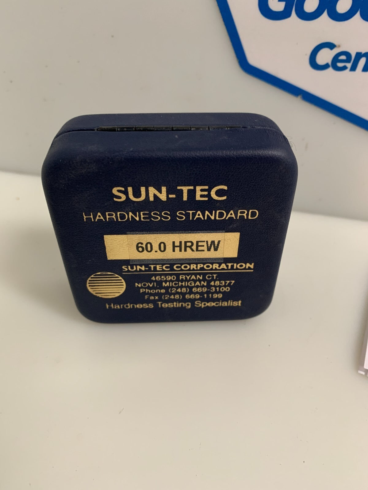 SUN-TEC HARDNESS STANDARD BLOCK 60.0 HREW