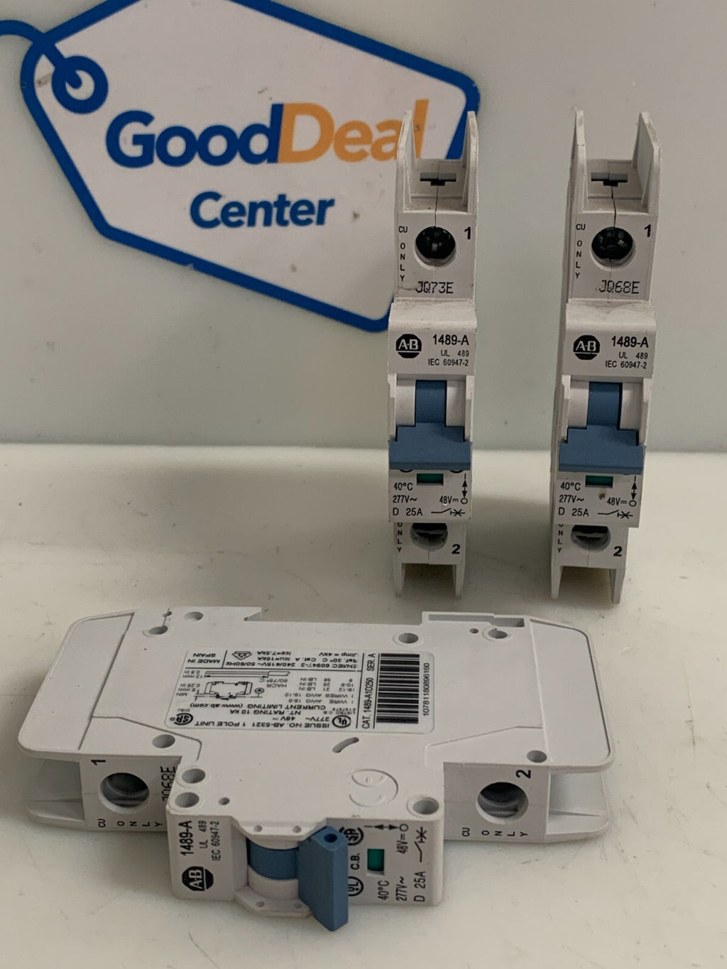 Lot of 3 Allen-Bradley 1489-A1D250 Series A Circuit Breaker
