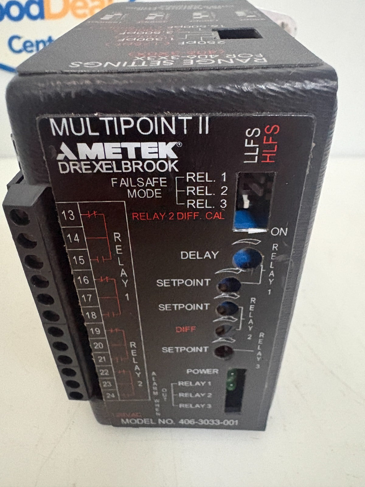 AMETEK DREXELBROOK MULTI POINT II 406-3033-001 RANGE MODULE1