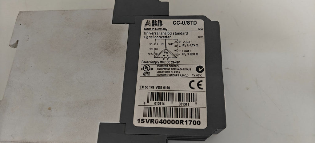 ABB UNIVERSAL ANALOG STANDARD CC-U/STD 1SVR040000R17001