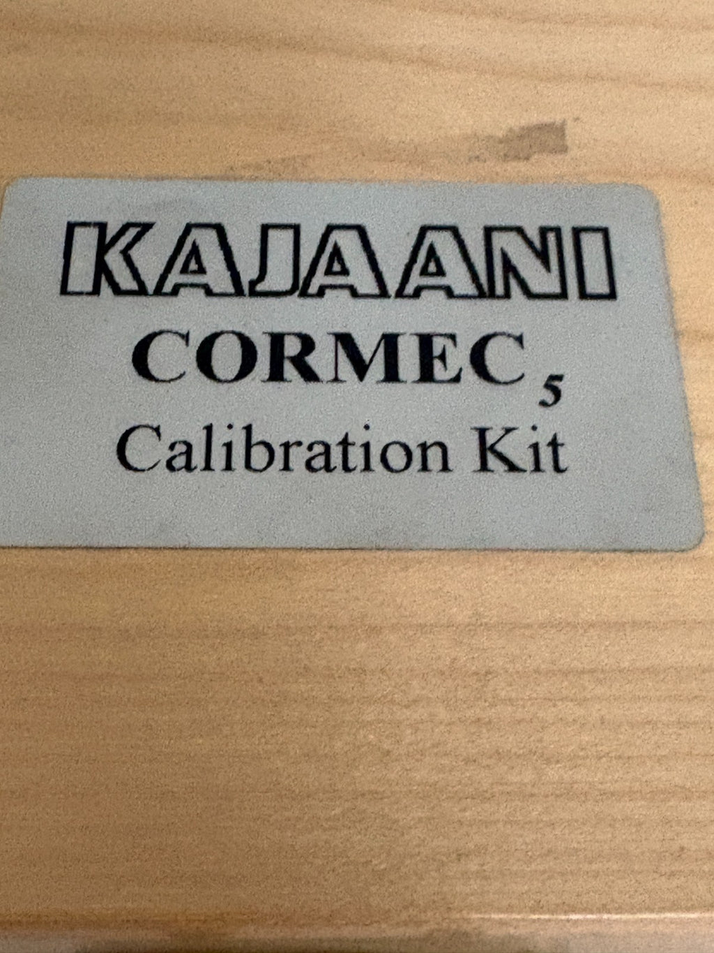 KAJAANI CORMEC 5 CALIBRATION KIT METSO AUTOMOTION A4510116V1.04