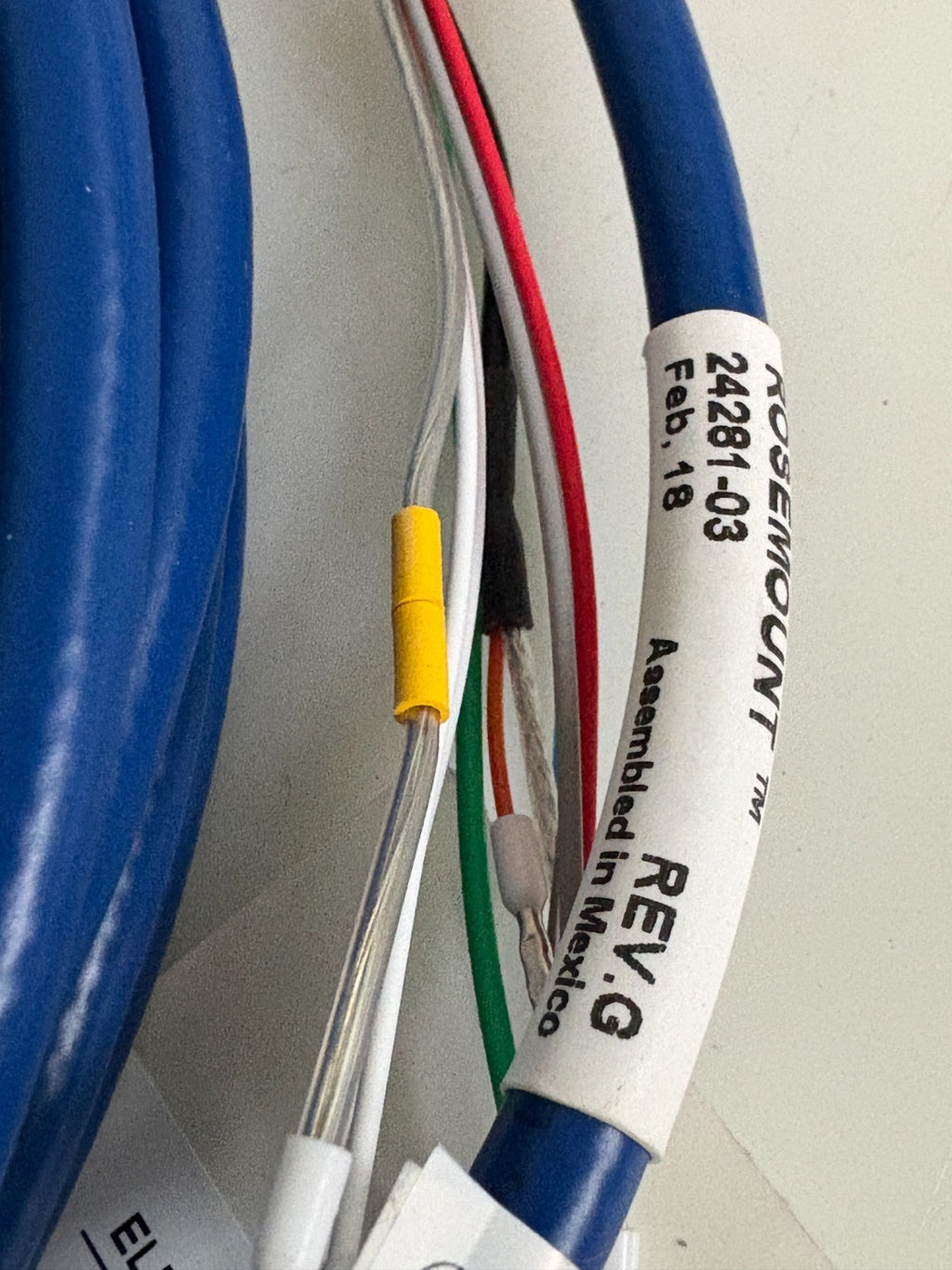 ROSEMOUNT ANALYTICAL ASSY CABLE VP8 50FT #24281-03