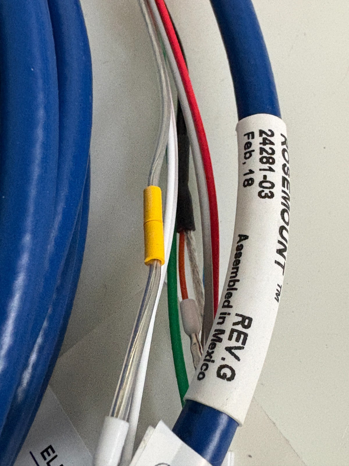 ROSEMOUNT ANALYTICAL ASSY CABLE VP8 50FT #24281-03