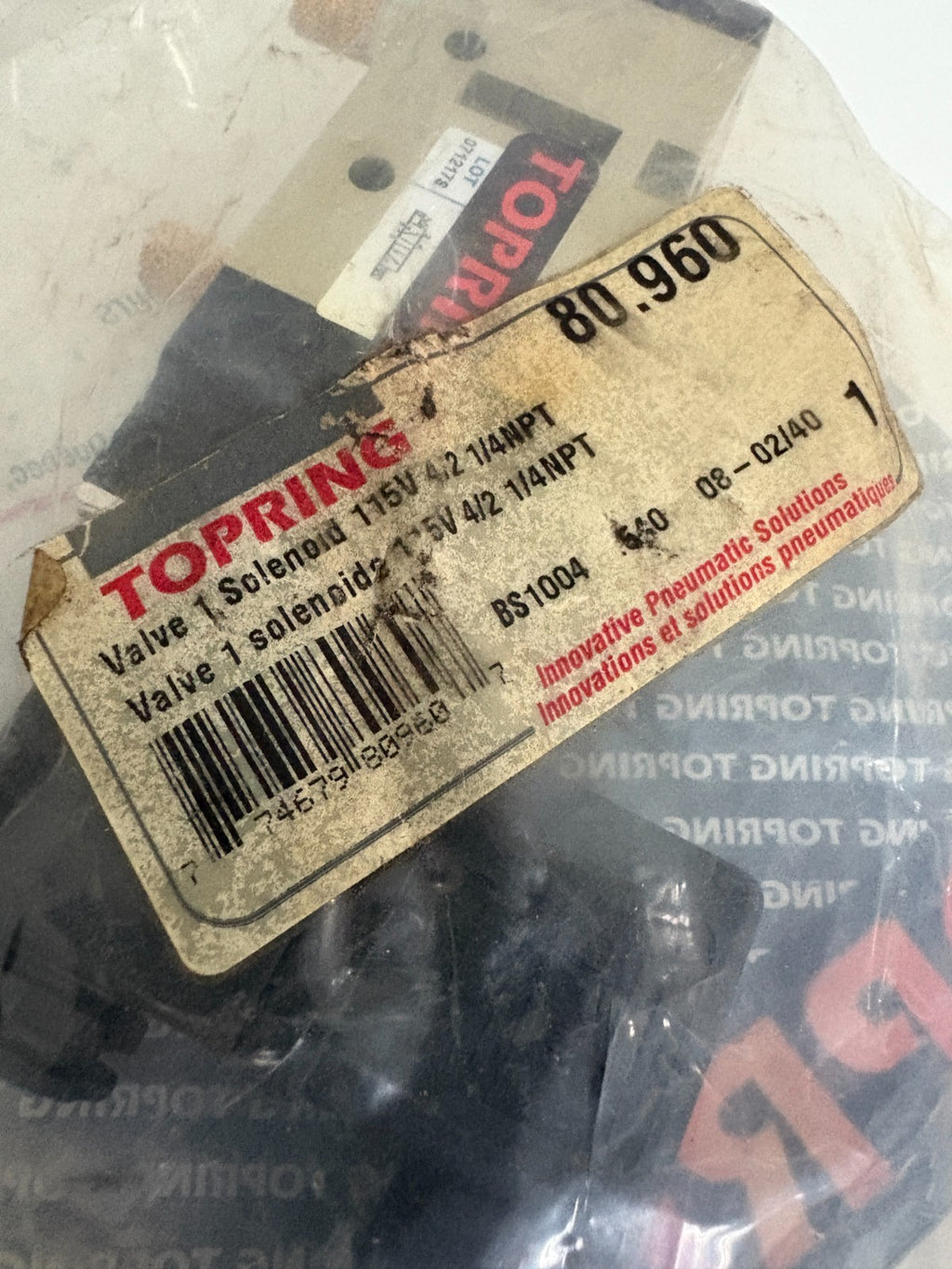 TOPRING SOLENOID VALVE 80.9602