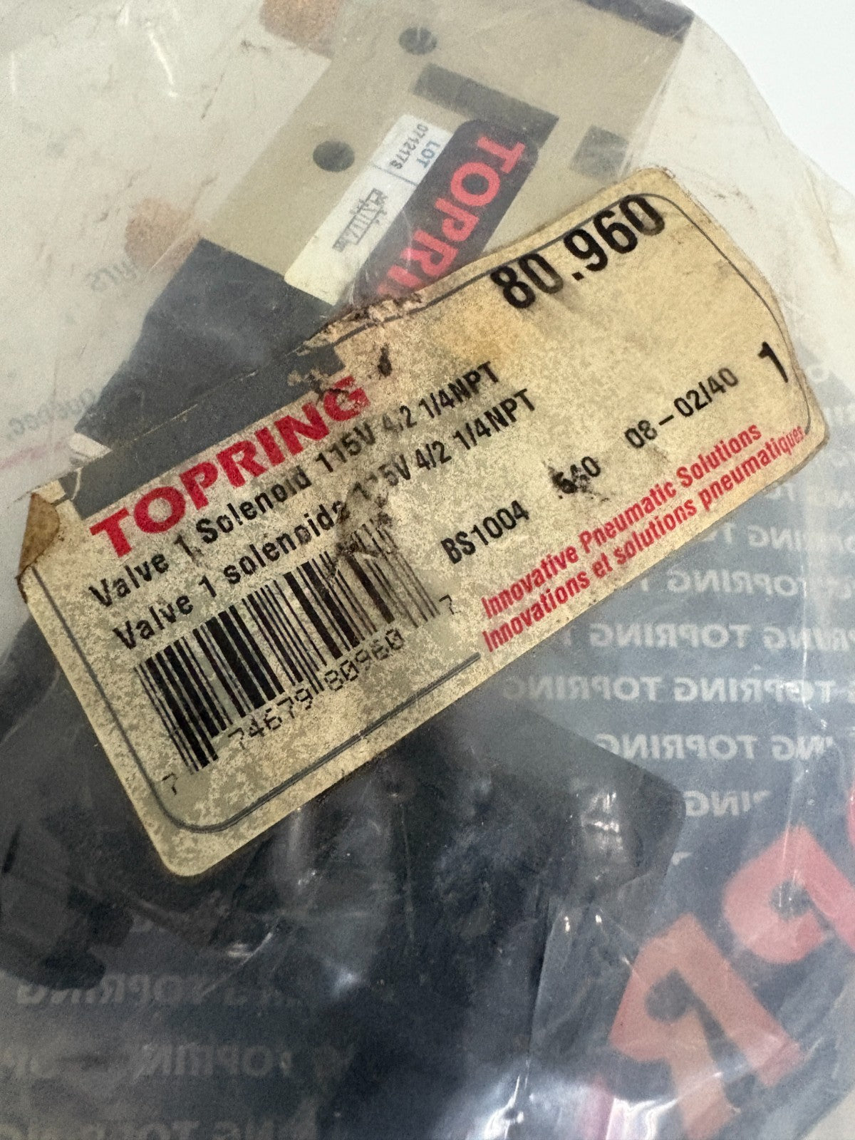 TOPRING SOLENOID VALVE 80.9602