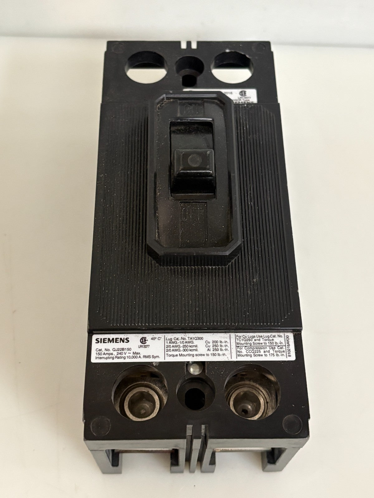SIEMENS 150 AMP CIRCUIT BREAKER QJ22B150 2
