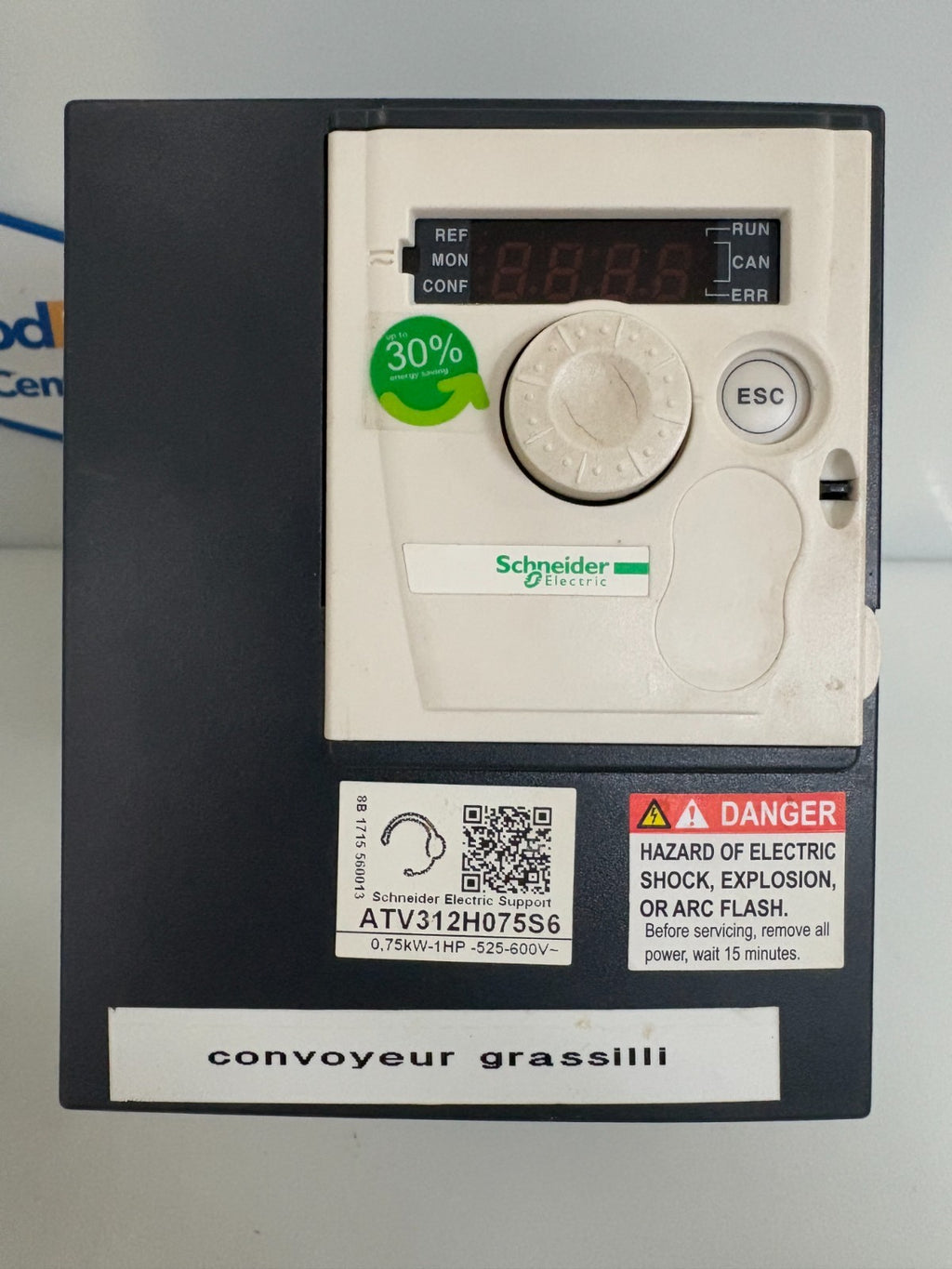 SCHNEIDER ELECTRIC 1HP MOTOR DRIVE ATV312H075S61