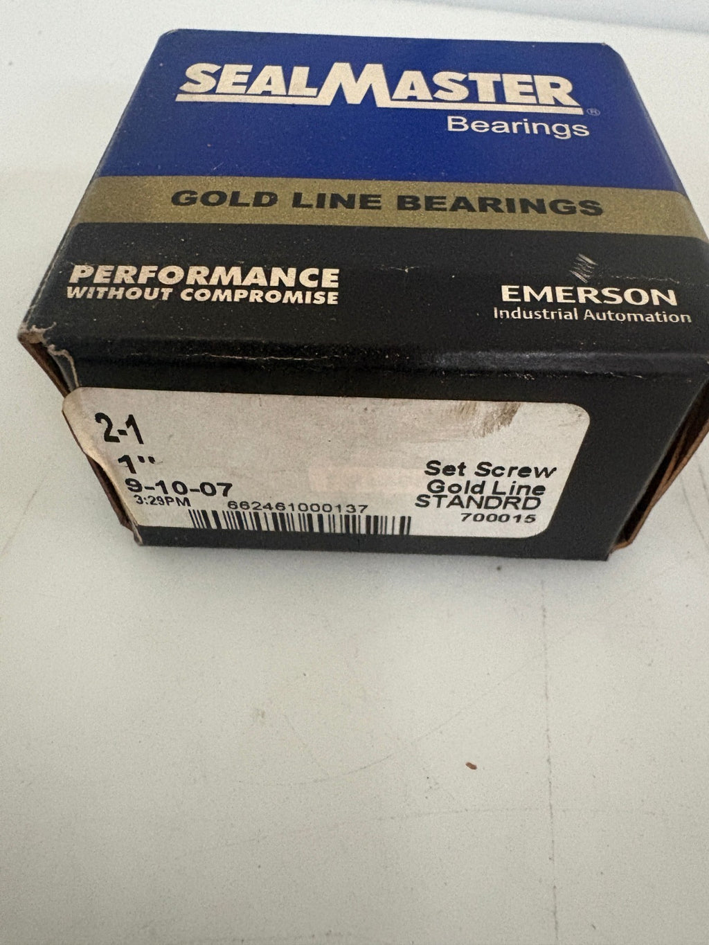 LOT OF 2 SEALMASTER 1" BORE BEARING #2-13