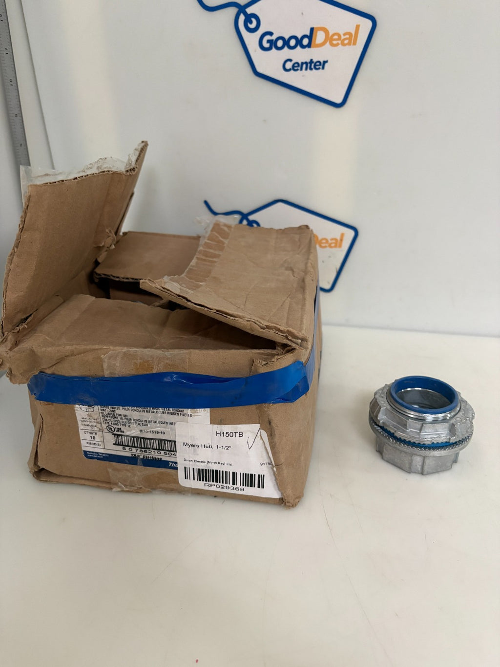 ABB THOMAS & BETTS 1 1/2" CONDUIT HUB ZINC H150-TB 0