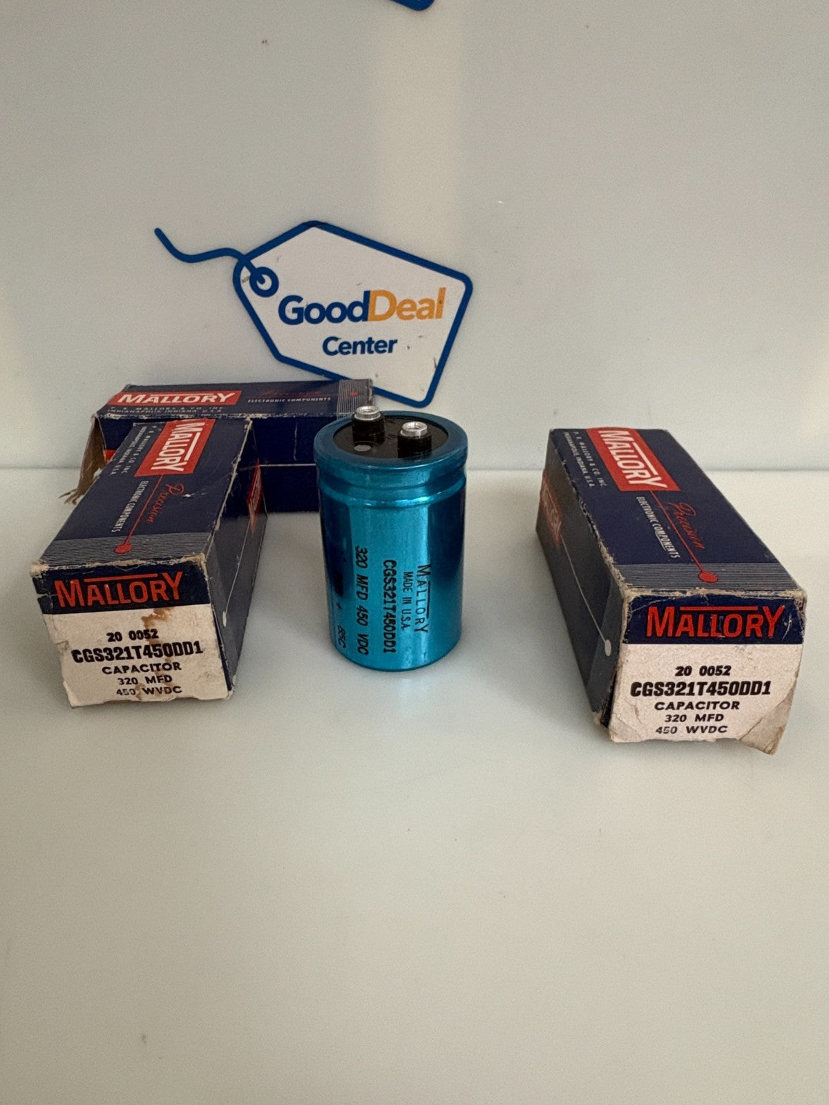 LOT OF 3 MALLORY CAPACITOR CGS321T450DD1
