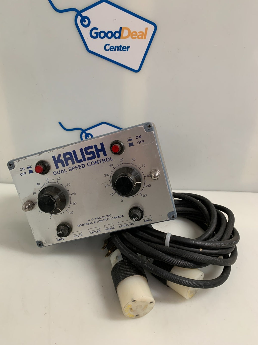 H.G.KALISH DUAL SPEED CONTROL