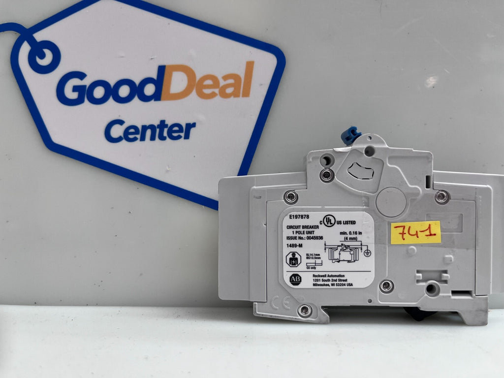 Lot of 2 Allen Bradley 1489-M C5A Circuit Breaker E1978780