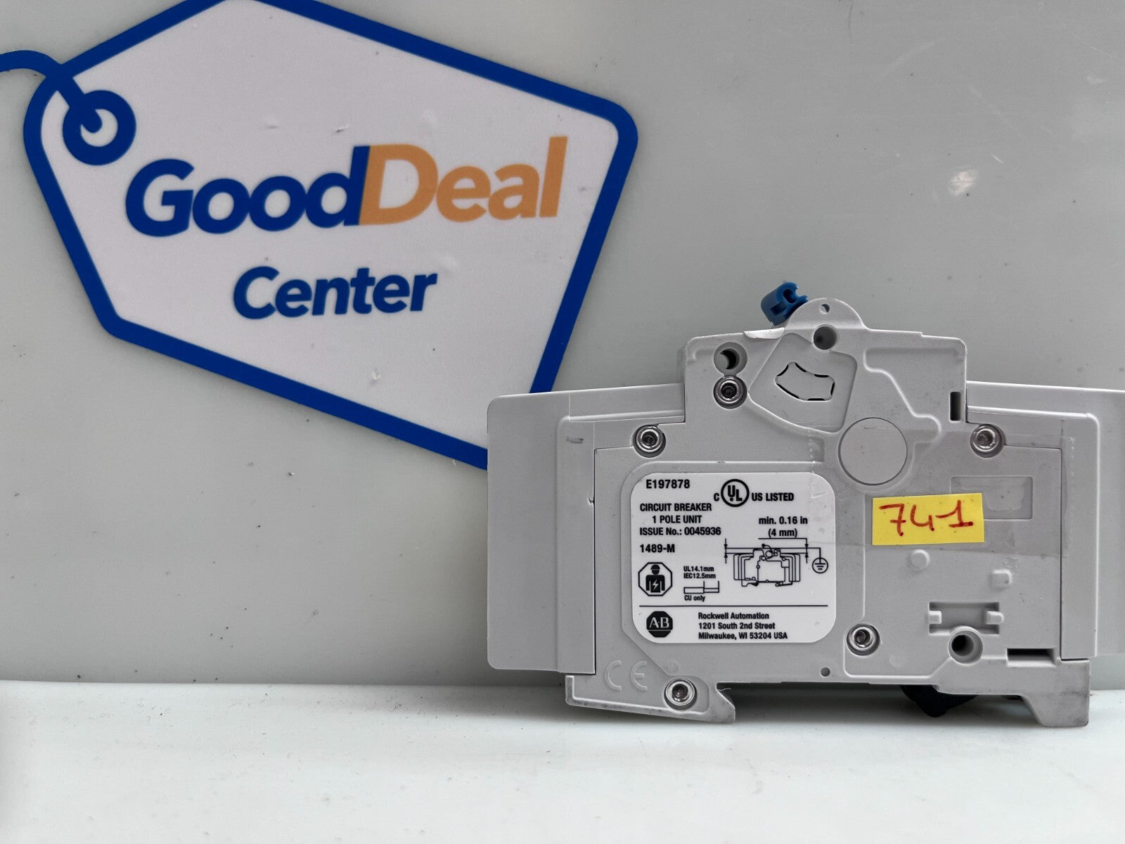 Lot of 2 Allen Bradley 1489-M C5A Circuit Breaker E1978780