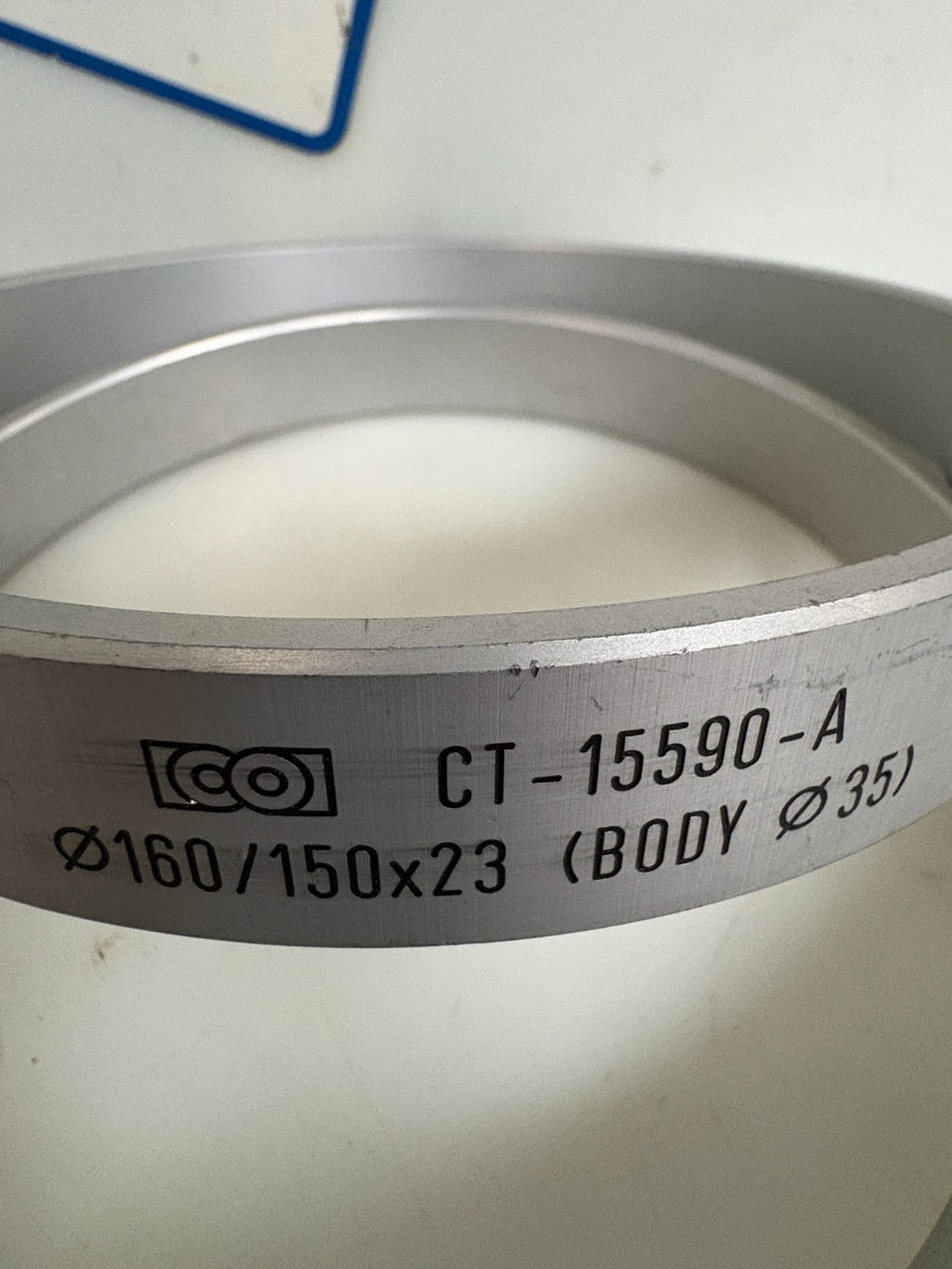 LOT OF 2 COMBI TOOL ALUMINIUM RING CT-15590-A 160/150 X 23 (BODY 35)
