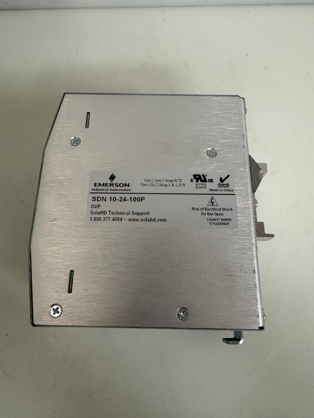 EMERSON SOLA POWER SUPPLY SDN-10-24-100P3