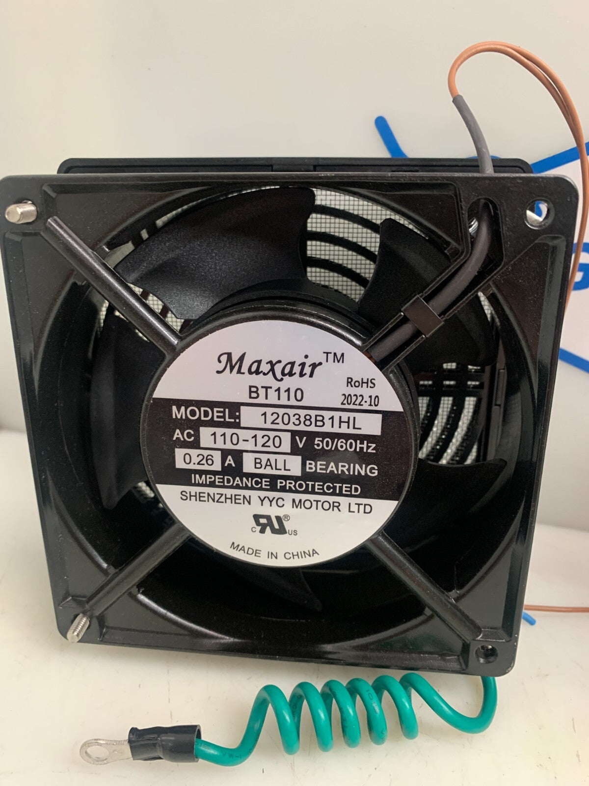 MAXAIR  BT110  Axial Fan  12038B1HL  (Lot of 2)1