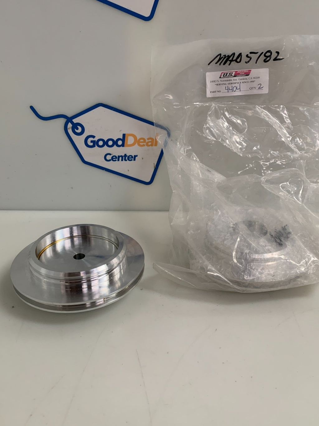 LOT OF 2 US TOOL COMPANY ALUMINIUM PULLEY 44040