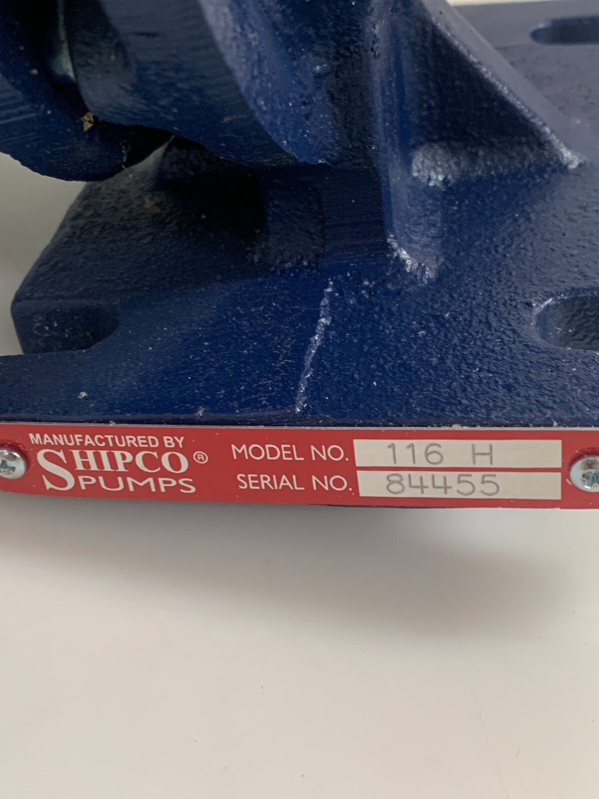 SHIPCO PUMPS MODEL 116H W/US MOTOR 3/4 HP #C55CXJ2P-47692