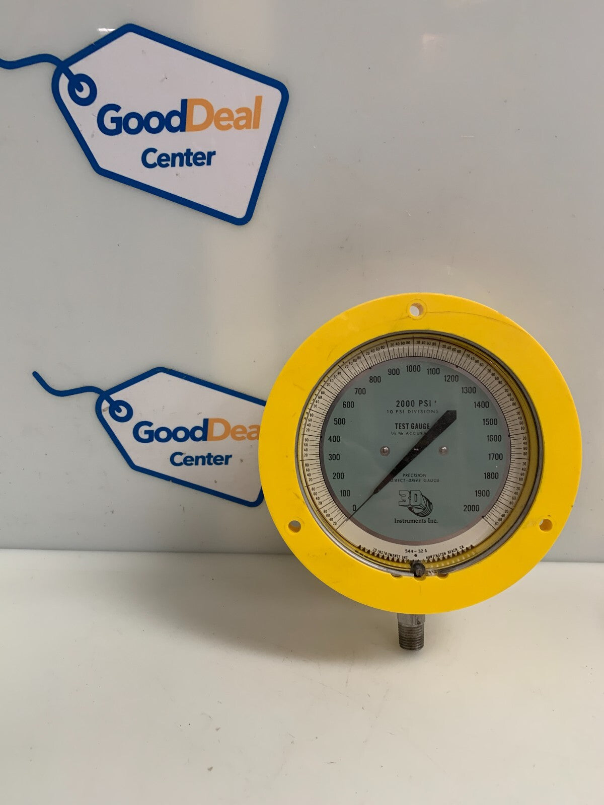 3D INSTRUMENTS PRECISION DIRECT DRIVE GAUGE 2000 PSI #25544-32B140