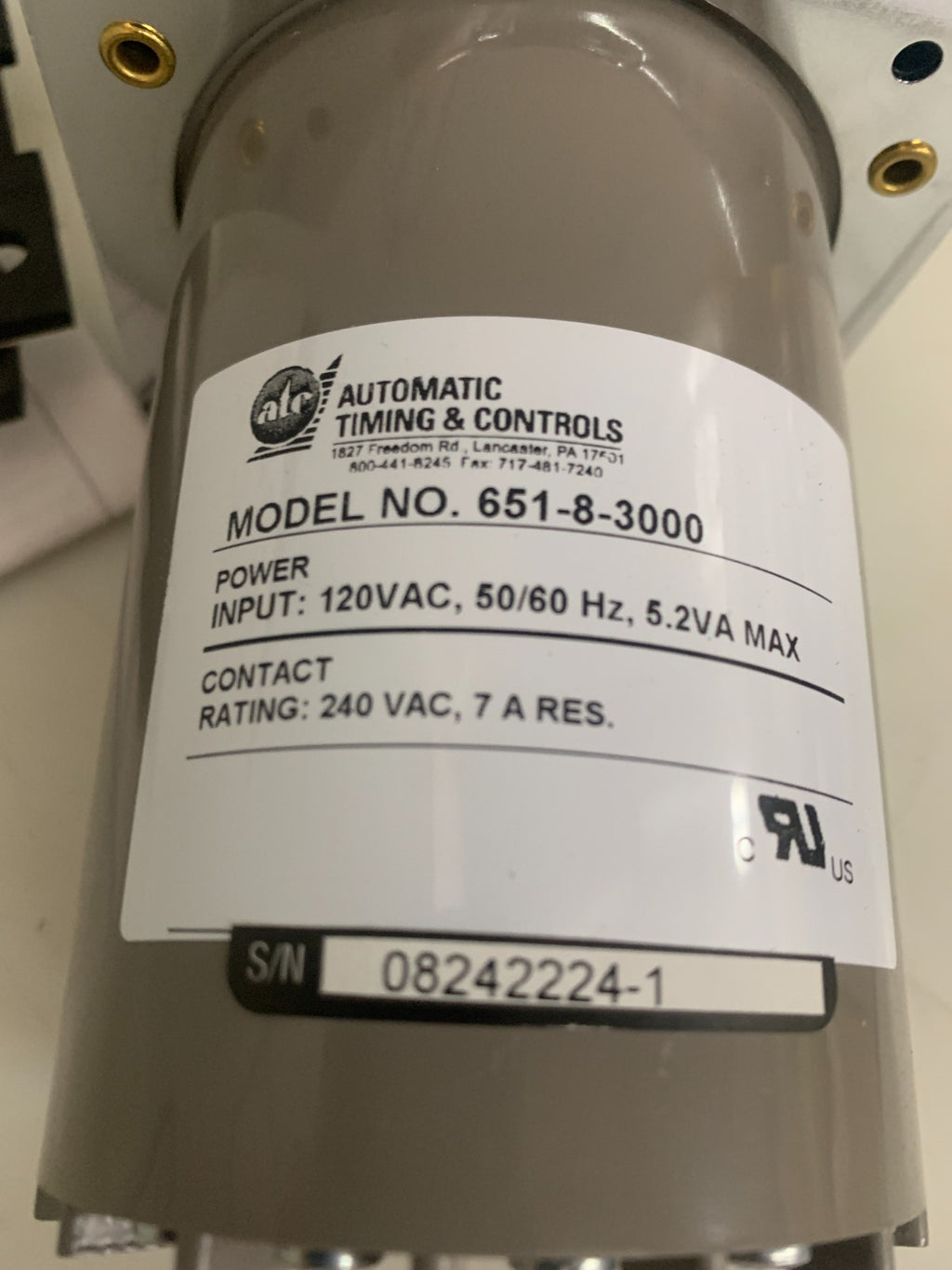 ATC PANEL MOUNT DIGITAL TIMER MODULE #651-8-3000