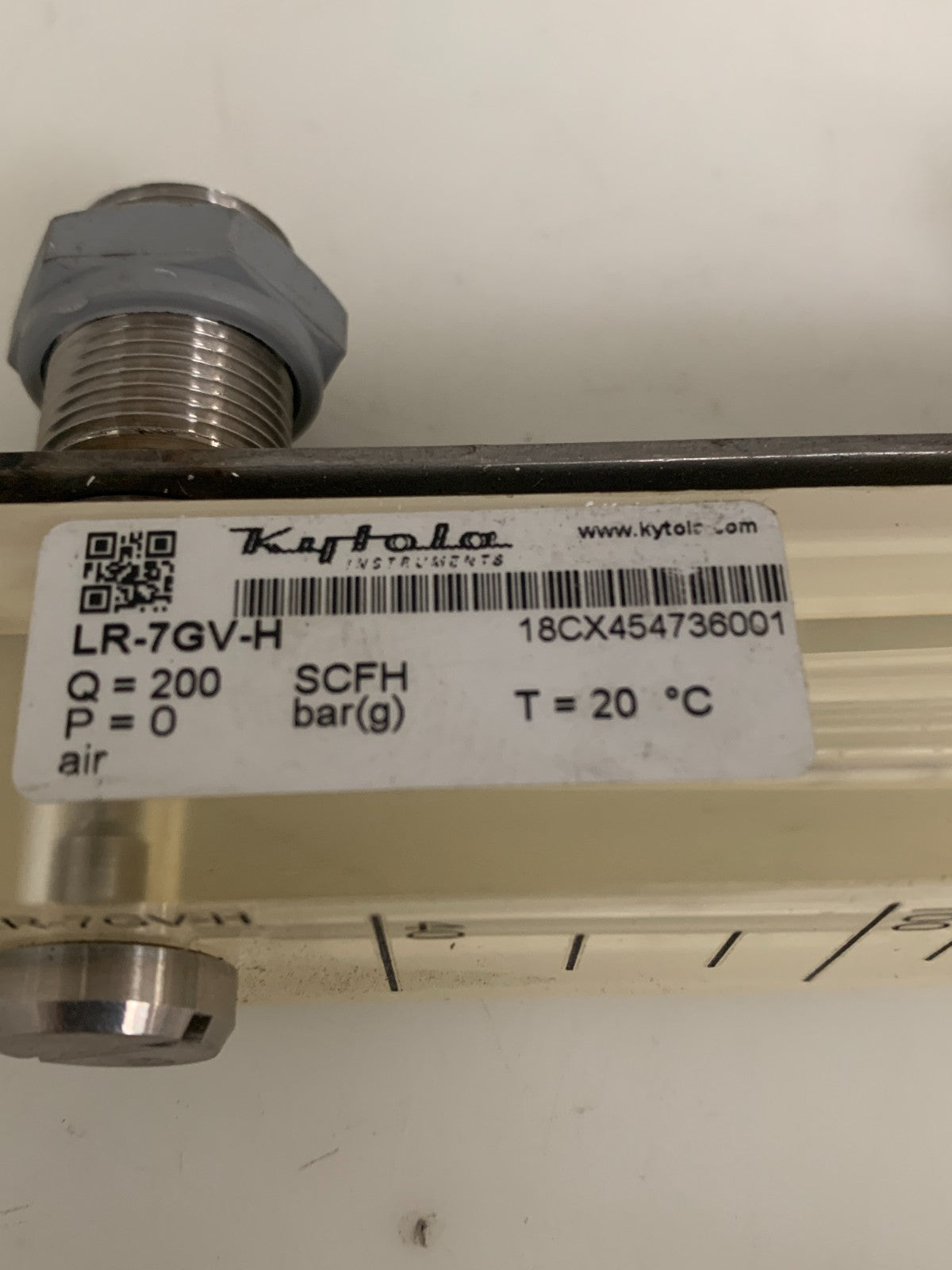 LOT OF 2 KYTOLA INSTRUMENTS FLOW METER LR-7GV-H