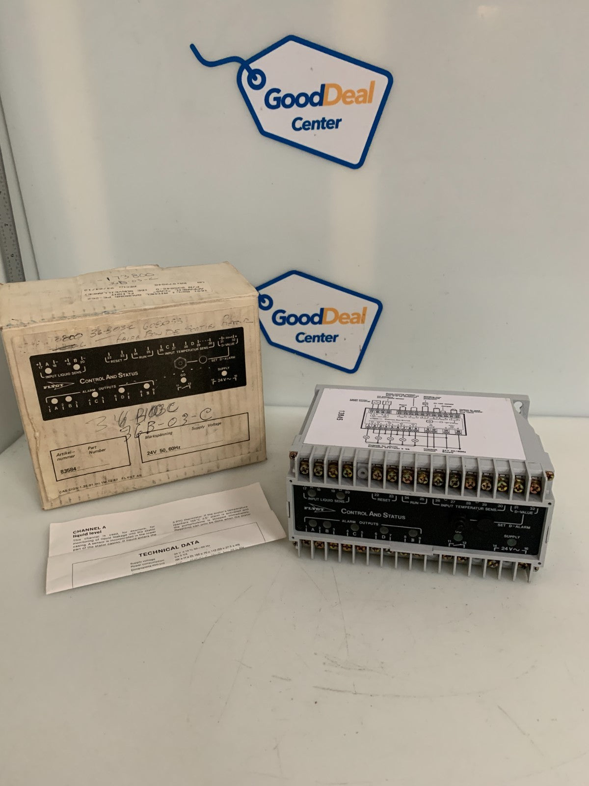 FLYGT CONTROL AND STATUS MODULE #83584 24V