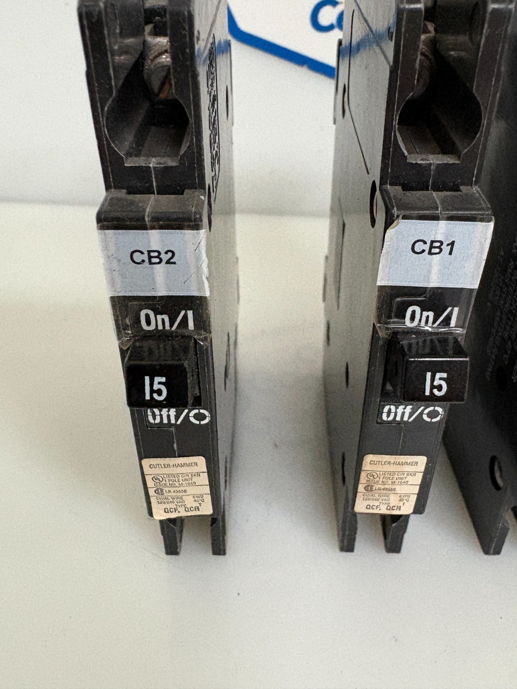 CUTLER HAMMER CIRCUIT BREAKER MIX LOT 4X QCR1015 1X QCR10101
