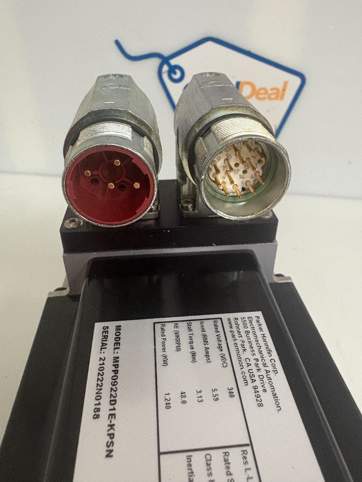 PARKER SERVO MOTOR MPP0922D1E-KPSN 3