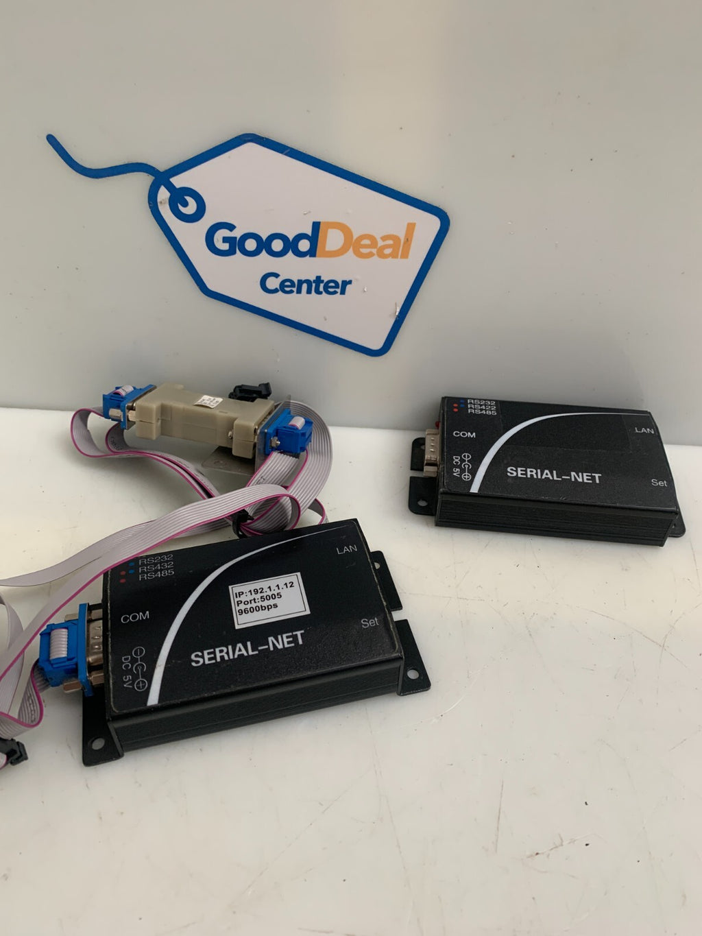 SERIAL-NET  Ethernet Serial Converter  (Lot of 2)
