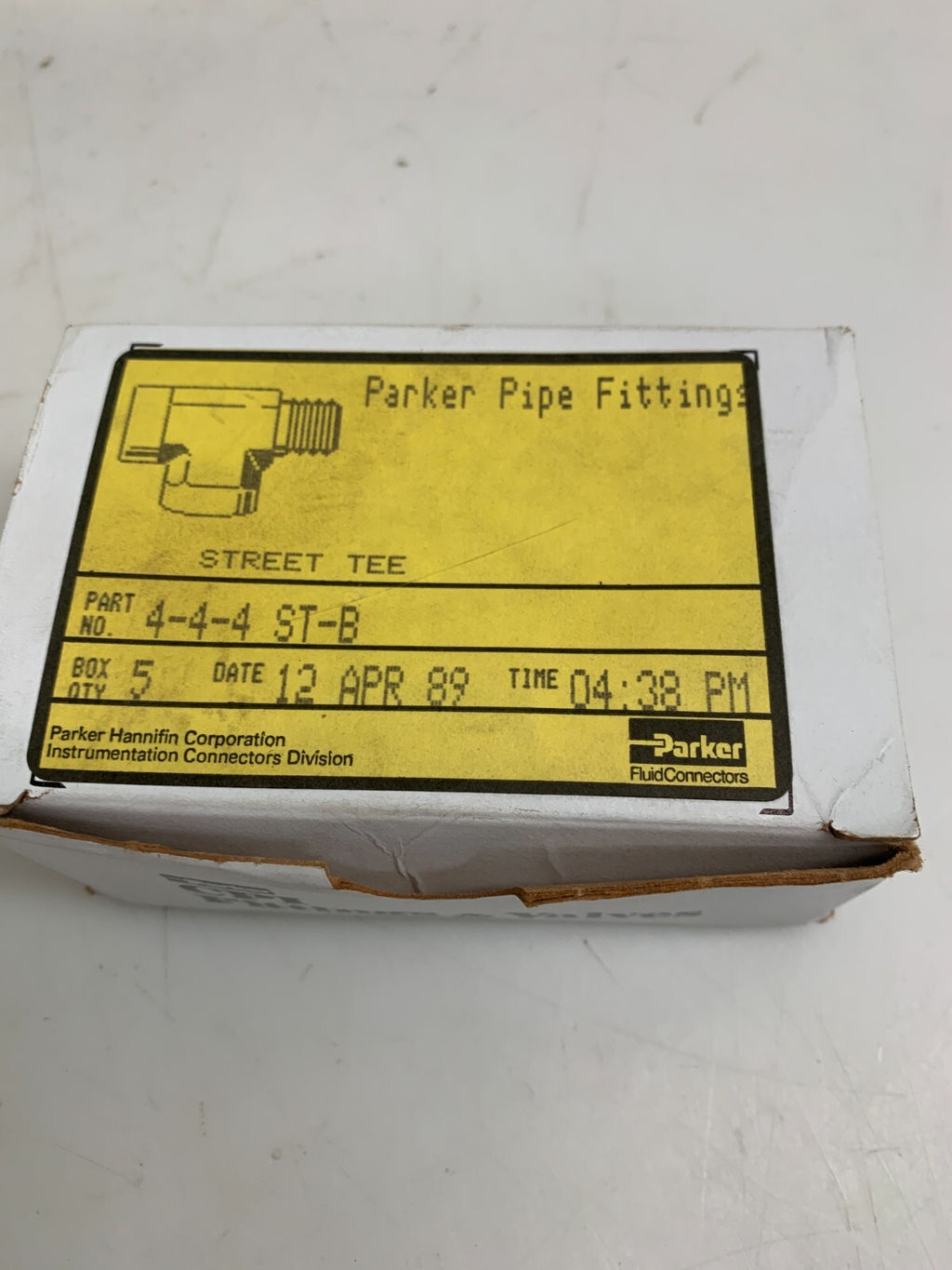 PARKER  4-4-4 ST-B   Brass Street Tee (Box of 5)4