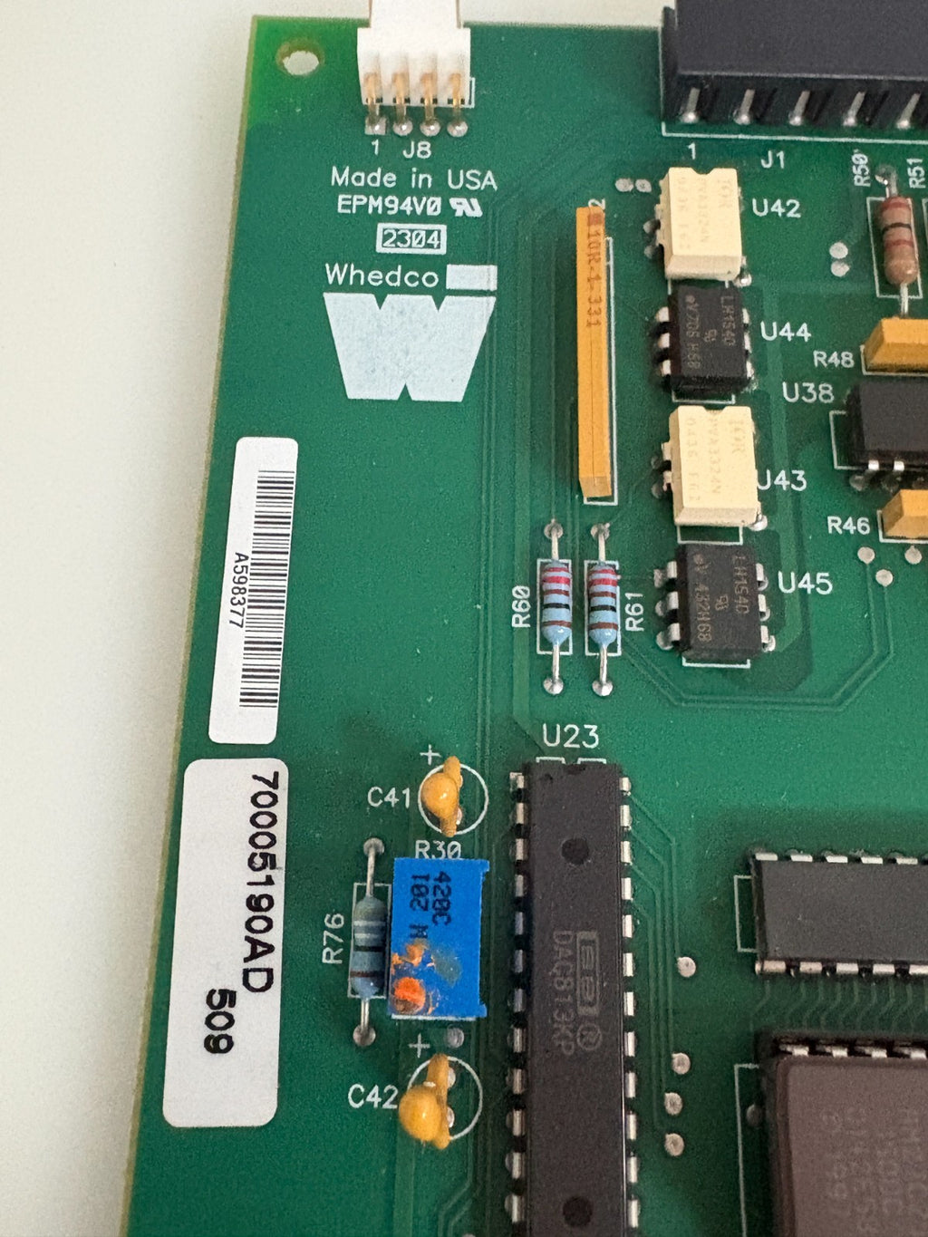 WHEDCO GROUND PLANE CIRCUIT BOARD 17005191 REV A1