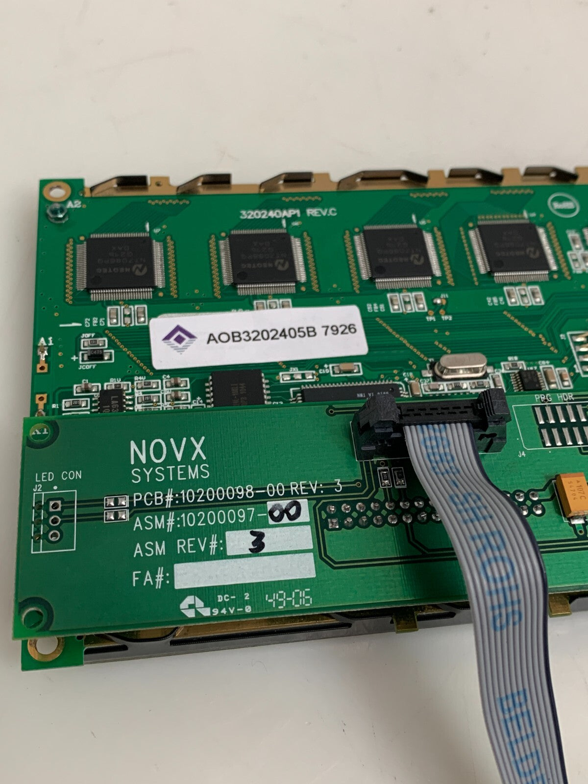 NOVX SYSTEMS   Digital Screen Panel   10200098-00  Rev 3