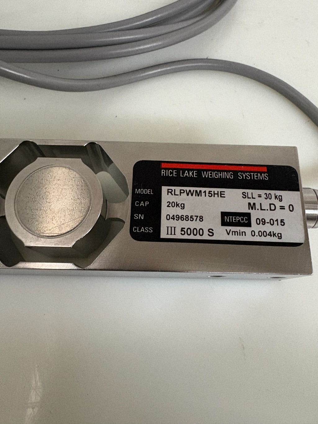 RICE LAKE SCANPRO 20KG LOAD CELL RLPWM15HE