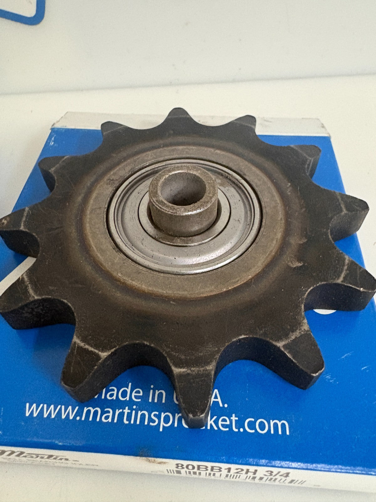 LOT OF 2 MARTIN 3/4" 12T IDLER CHAIN SPROCKET 80BB12H