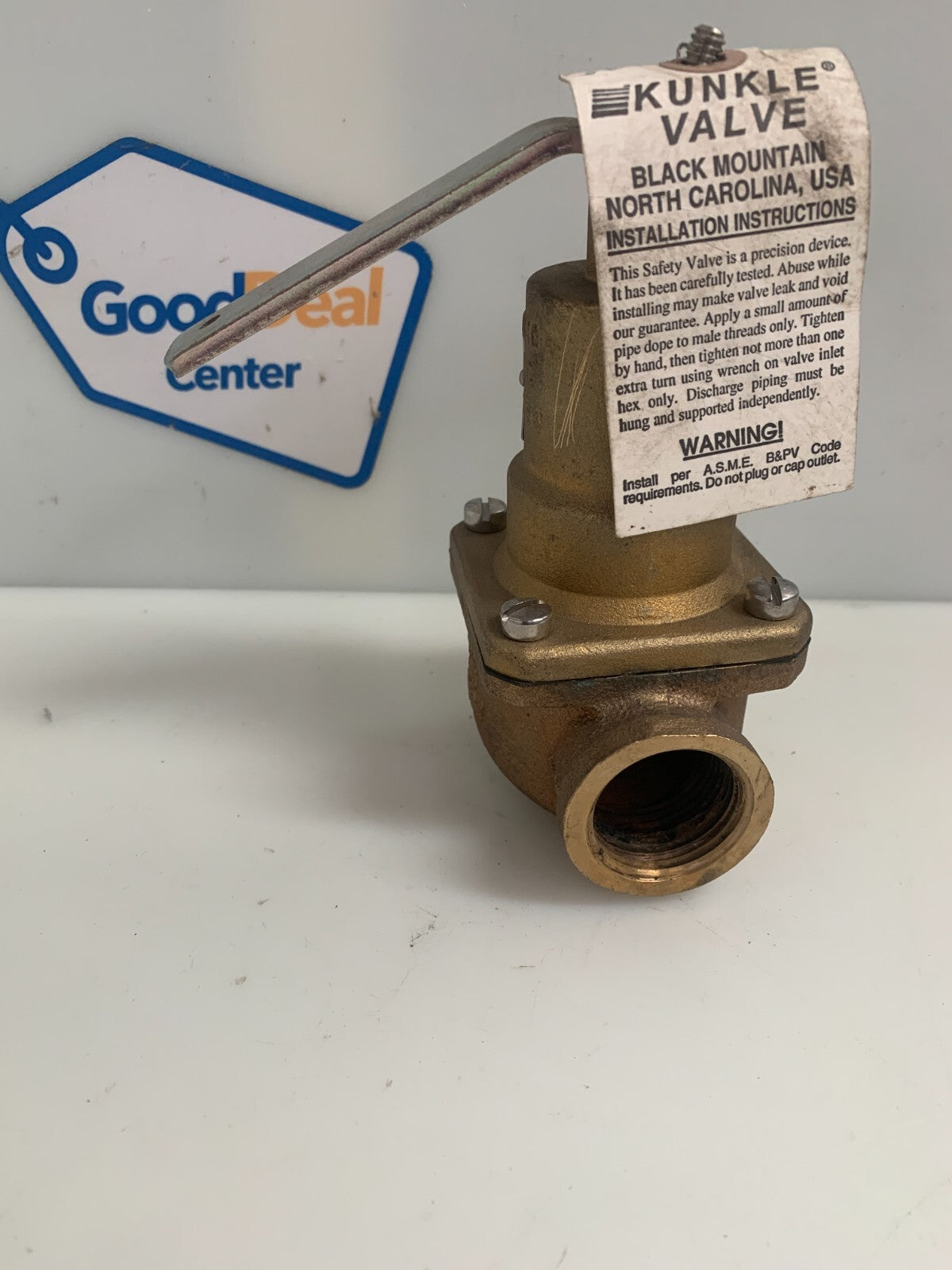 KUNKLE VALVE 3/4" 125 PSI #0537-D01AHM