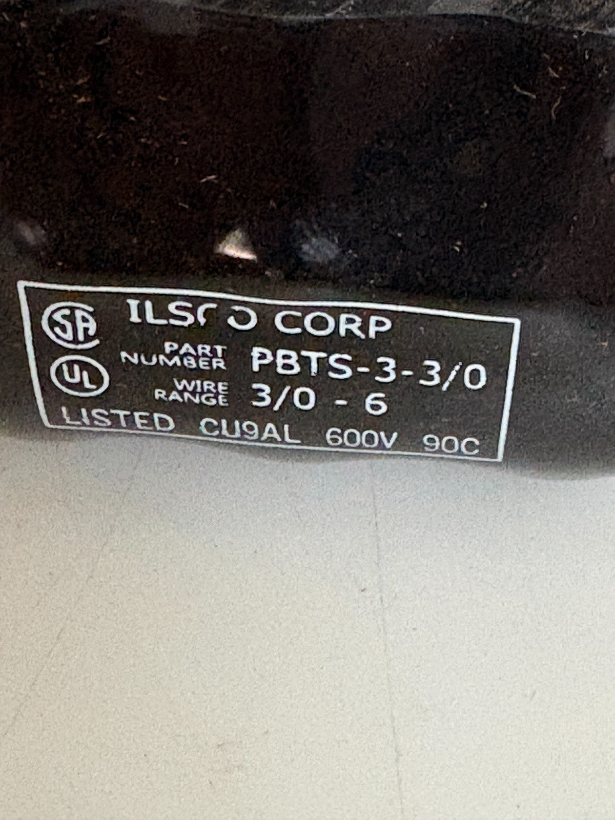 LOT OF 6 ILSCO MULTI TAP CONNECTOR 3 PORT PBTS-3-3/01