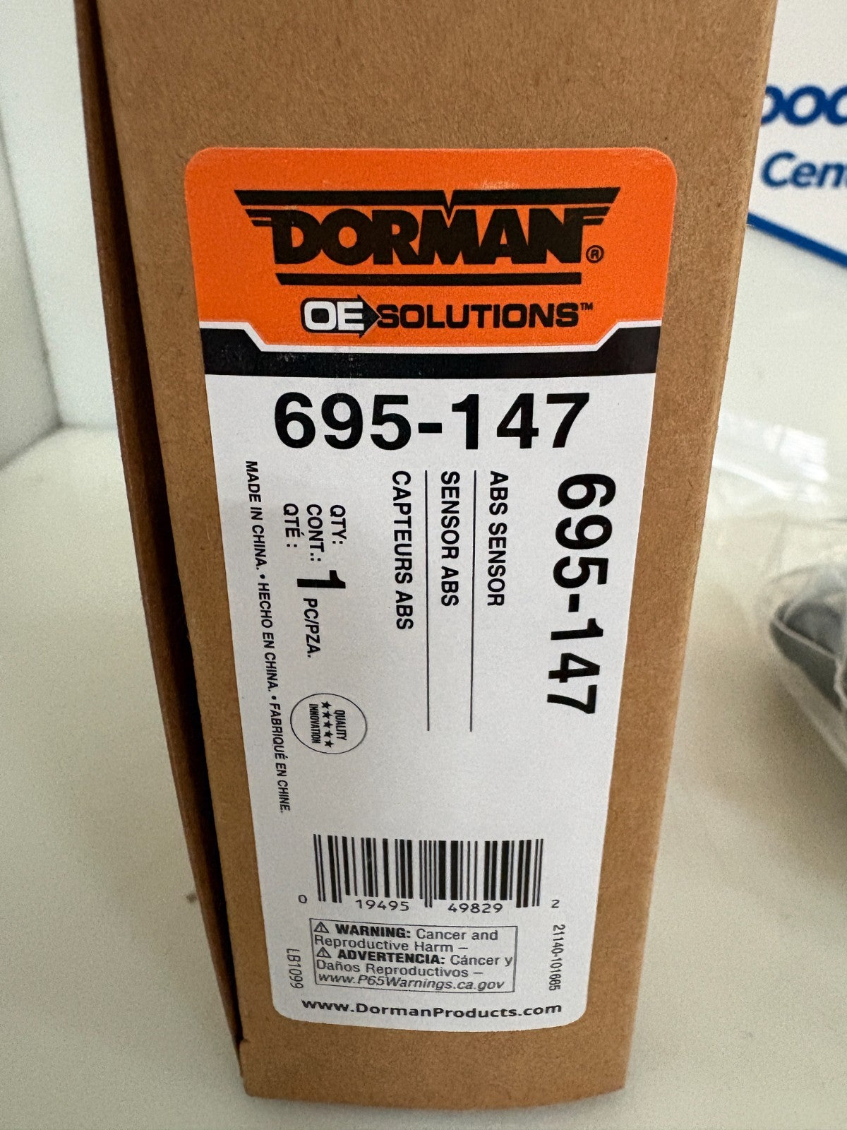 DORMAN ABS SENSOR #695-147 3