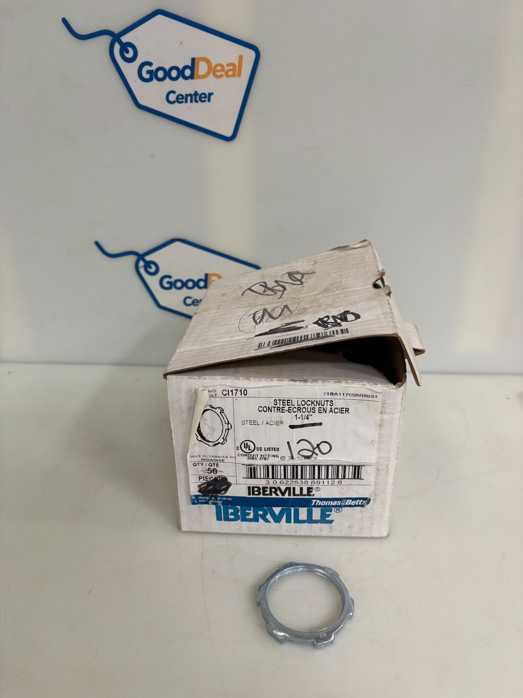 ABB THOMAS & BETTS STEEL 1 1/4" LOCKNUTS 120 IN BOX0