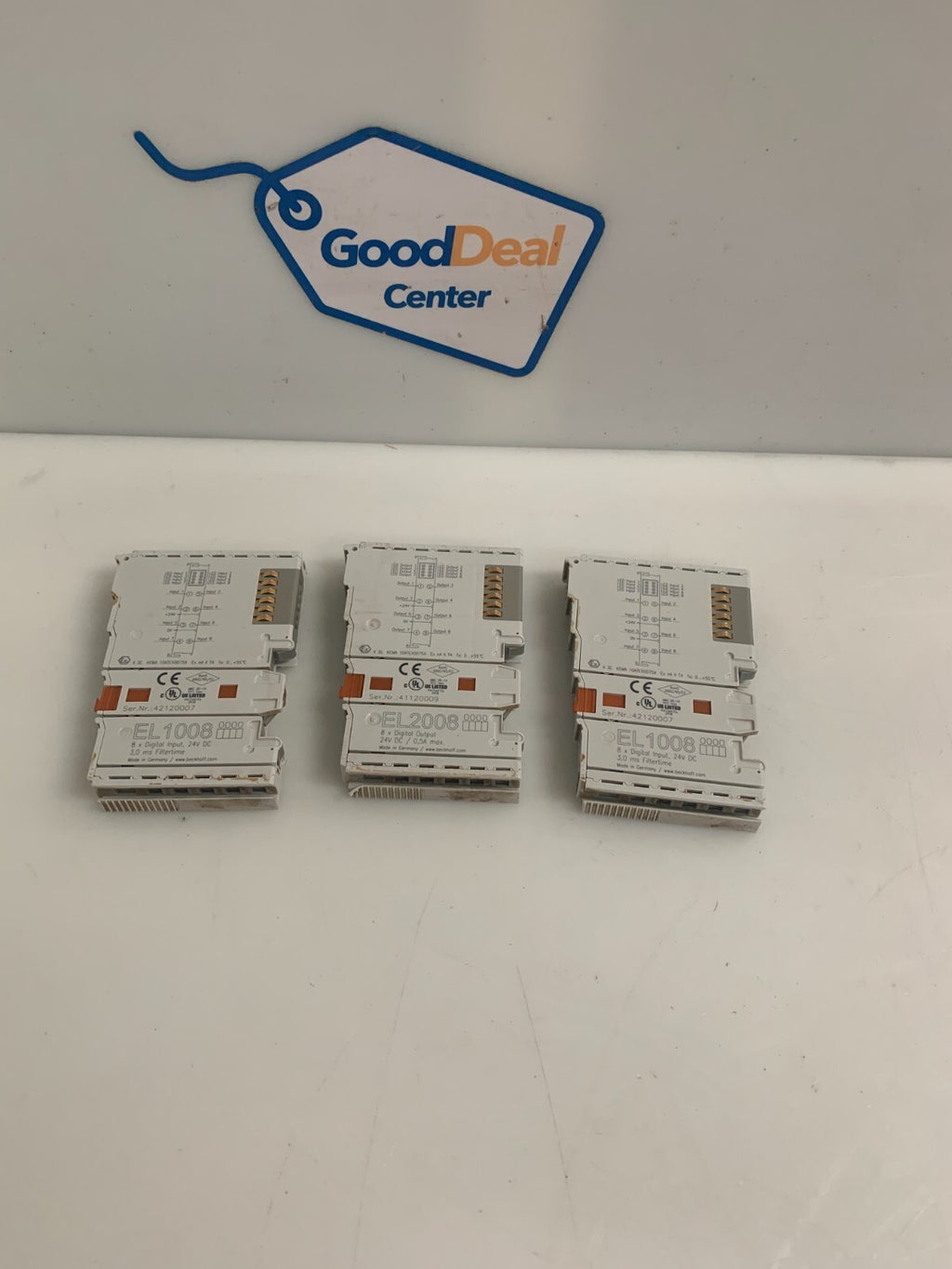 BECKHOFF MIX LOT 2X EL1008 DIGITAL INPUT  1X EL2008 DIGITAL OUTPUT