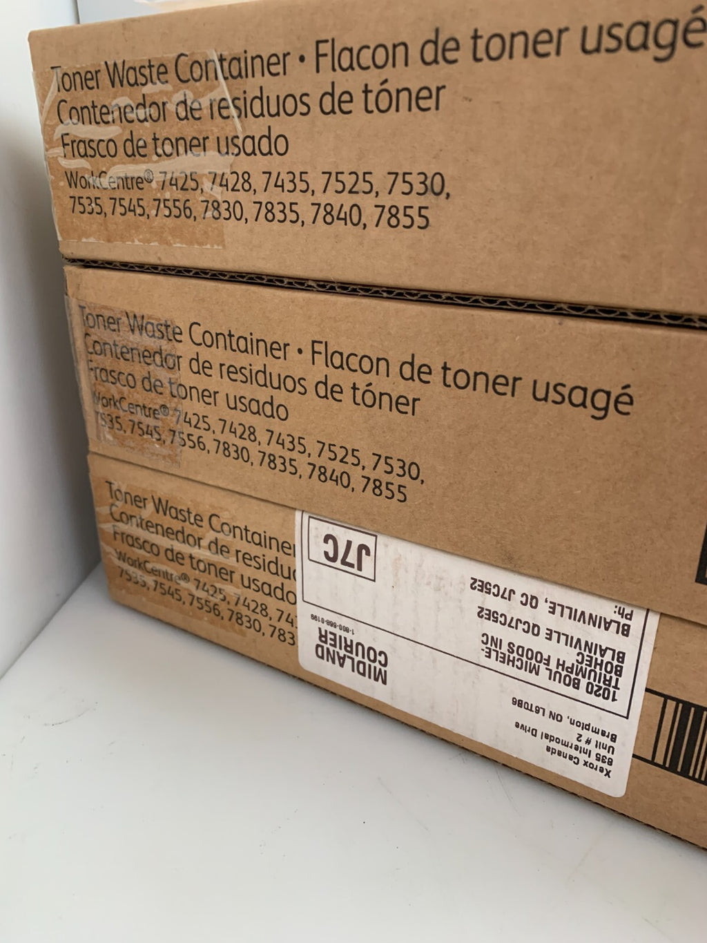 LOT OF 3 XEROX WASTE TONER CONTAINER 008R13061